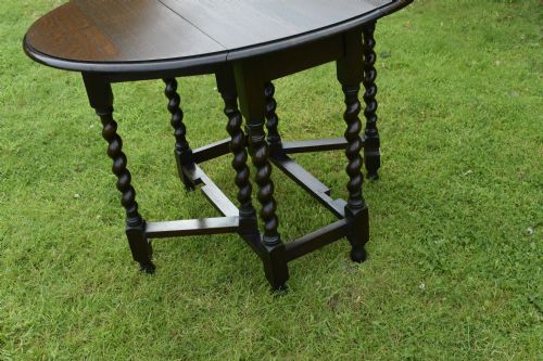 OAK GATELEG DINING TABLE - ADDITIONAL PHOTO 3