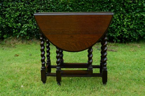 OAK GATELEG DINING TABLE - ADDITIONAL PHOTO 8