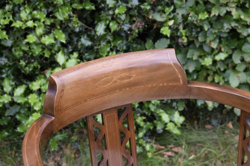 EDWARDIAN INLAID ARMCHAIR - ADDITIONAL PHOTO 3