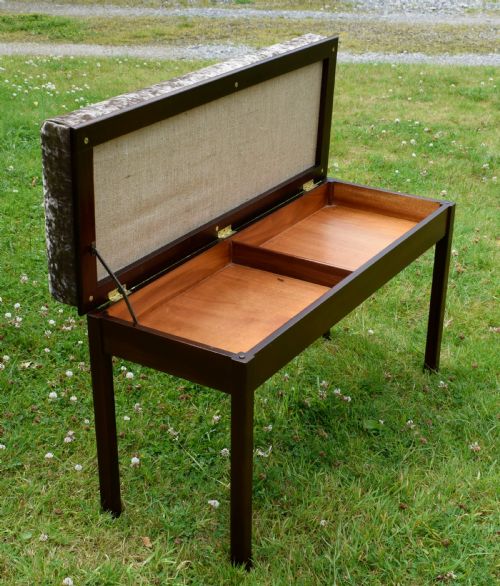 EARLY 20TH CENTURY DUET PIANO STOOL - ADDITIONAL PHOTO 11