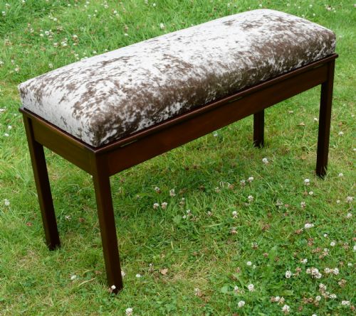 EARLY 20TH CENTURY DUET PIANO STOOL - ADDITIONAL PHOTO 12
