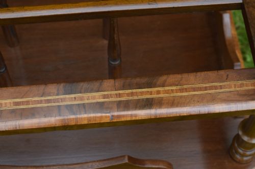 VICTORIAN WALNUT CANTERBURY - ADDITIONAL PHOTO 6