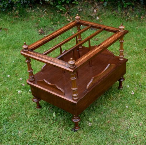 VICTORIAN WALNUT CANTERBURY - ADDITIONAL PHOTO 15