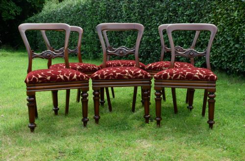 SET OF 6 QUALITY VICTORIAN DINING CHAIRS - ADDITIONAL PHOTO 4
