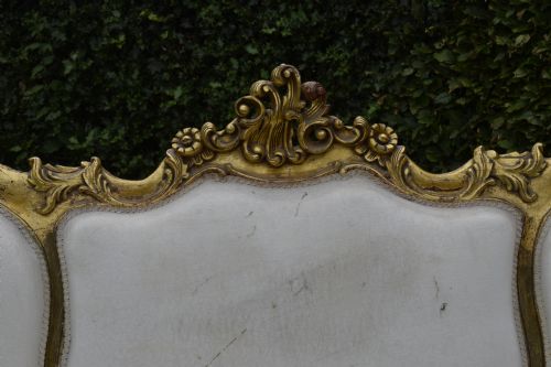 19TH CENTURY GILDED FRENCH COUCH - ADDITIONAL PHOTO 3
