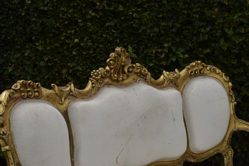 19TH CENTURY GILDED FRENCH COUCH - ADDITIONAL PHOTO 13