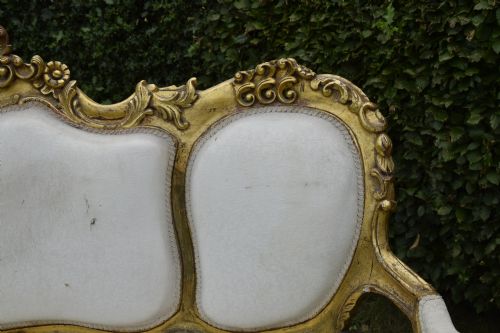 19TH CENTURY GILDED FRENCH COUCH - ADDITIONAL PHOTO 18