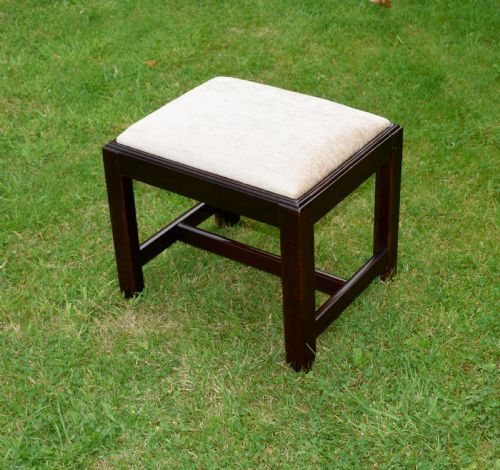 GEORGIAN MAHOGANY STOOL - ADDITIONAL PHOTO 4