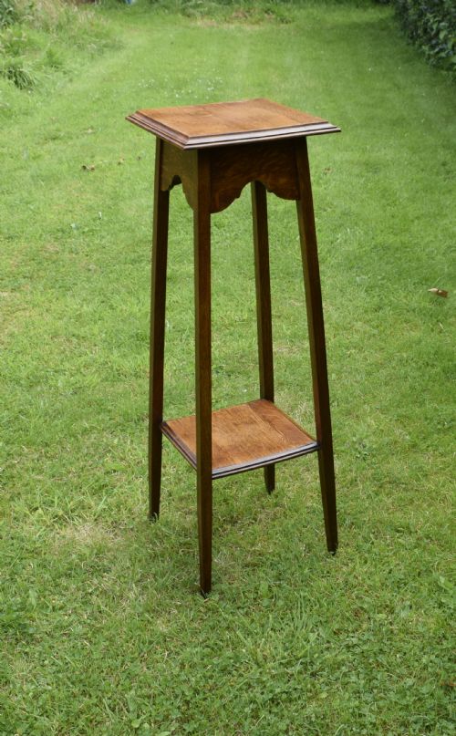 EARLY 20TH CENTURY OAK JARDINIERE STAND - ADDITIONAL PHOTO 1