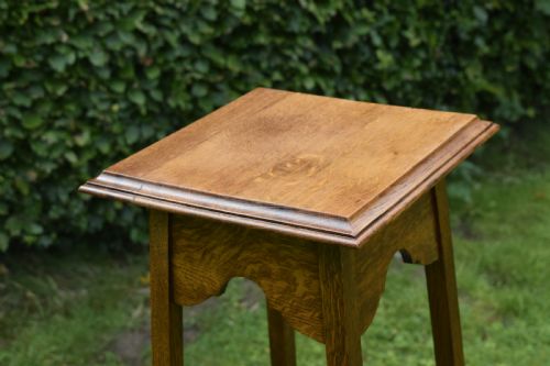 EARLY 20TH CENTURY OAK JARDINIERE STAND - ADDITIONAL PHOTO 3