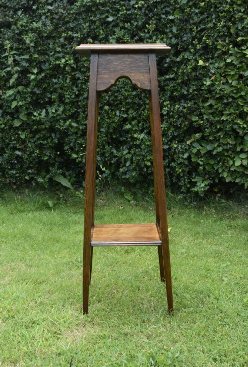 EARLY 20TH CENTURY OAK JARDINIERE STAND - ADDITIONAL PHOTO 4
