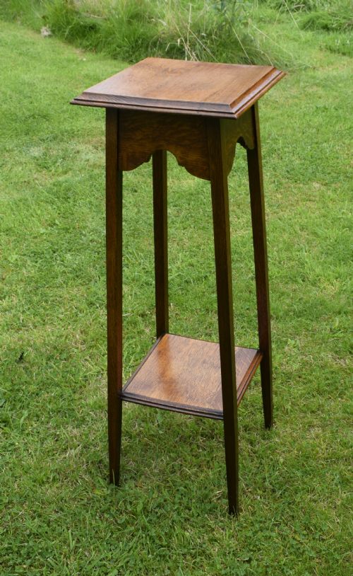 EARLY 20TH CENTURY OAK JARDINIERE STAND - ADDITIONAL PHOTO 9