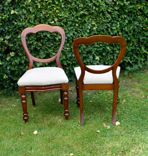 PAIR OF VICTORIAN CROWN BACK CHAIRS - ADDITIONAL PHOTO 13