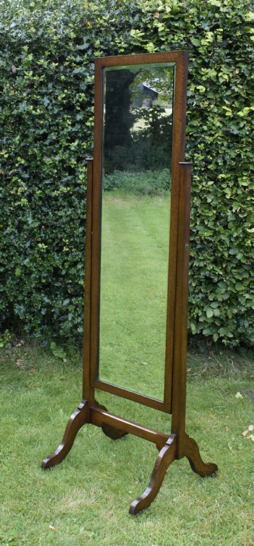 early 20th century cheval mirror - CATEGORY: ANTIQUE MIRRORS - DATED 1910