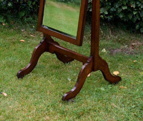 EARLY 20TH CENTURY CHEVAL MIRROR - ADDITIONAL PHOTO 3