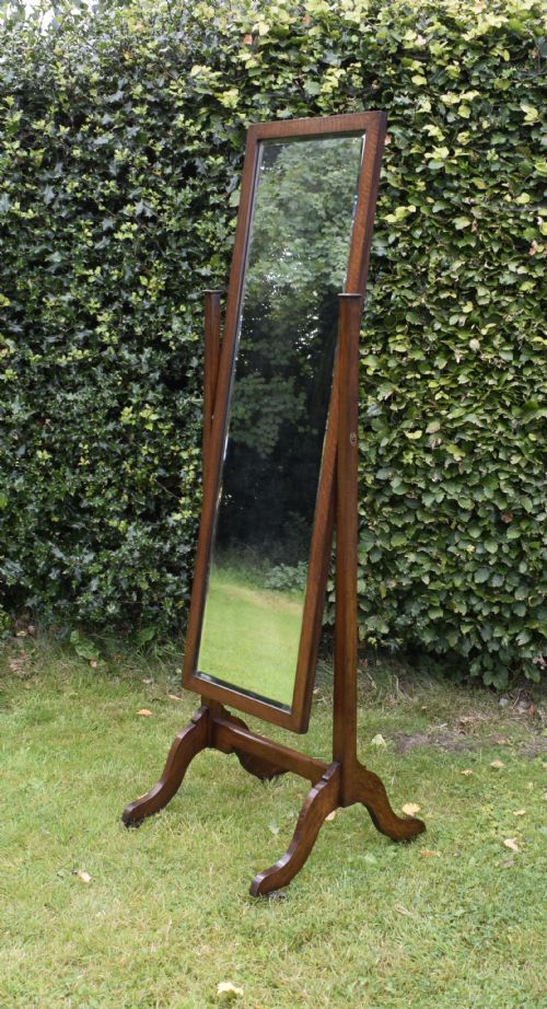 EARLY 20TH CENTURY CHEVAL MIRROR - ADDITIONAL PHOTO 4