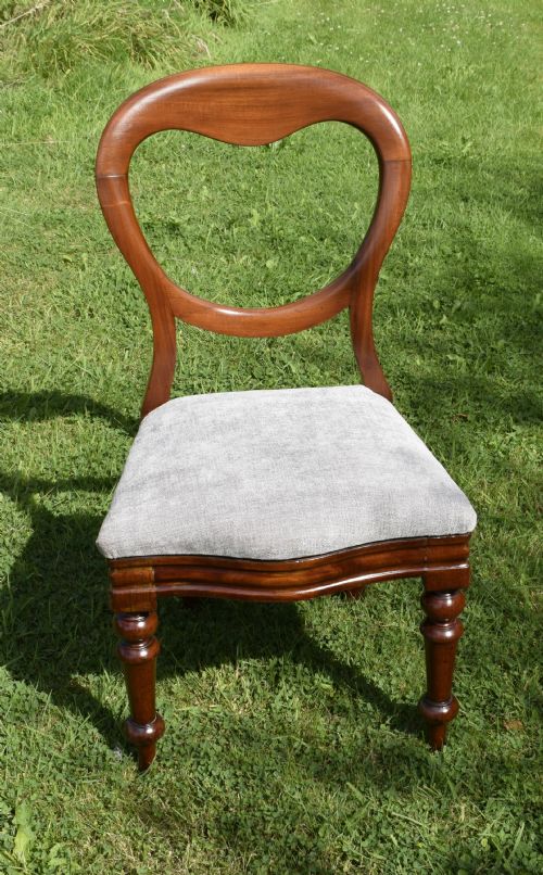 6 VICTORIAN BALLOON BACK DINING CHAIRS - ADDITIONAL PHOTO 16