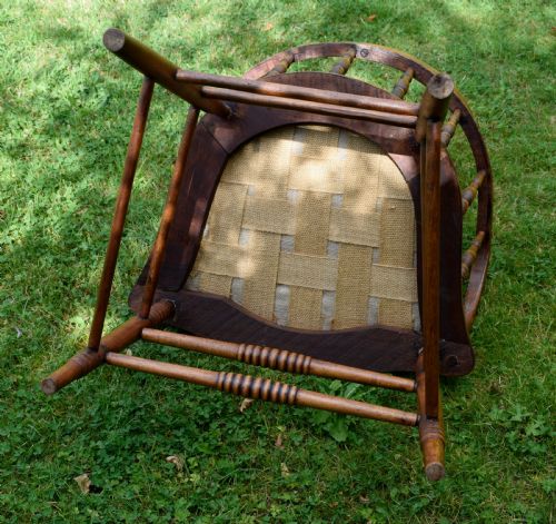 OAK CAPTAIN'S CHAIR DESK CHAIR - ADDITIONAL PHOTO 15