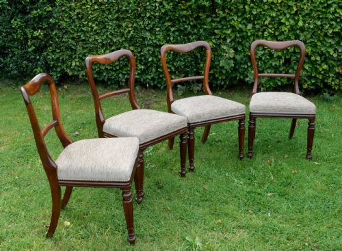 SET OF 4 REGENCY ROSEWOOD DINING CHAIRS - ADDITIONAL PHOTO 1