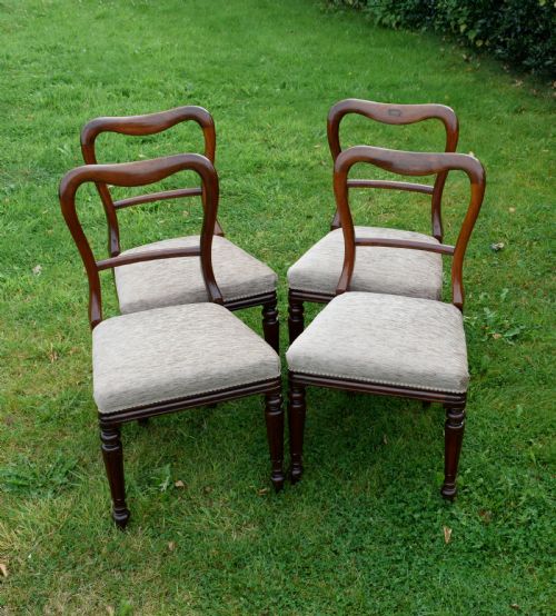 SET OF 4 REGENCY ROSEWOOD DINING CHAIRS - ADDITIONAL PHOTO 4