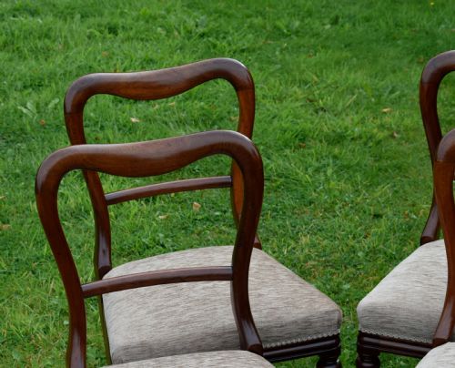 SET OF 4 REGENCY ROSEWOOD DINING CHAIRS - ADDITIONAL PHOTO 10