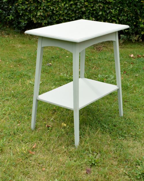 oak arts crafts side table painted - CATEGORY: ANTIQUE TABLES - DATED 1900