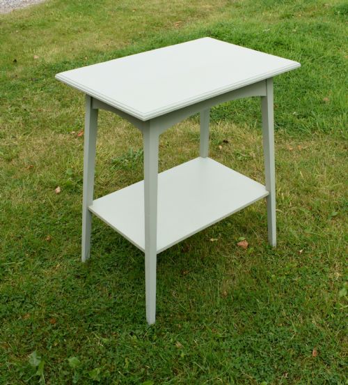 OAK ARTS CRAFTS SIDE TABLE PAINTED - ADDITIONAL PHOTO 2