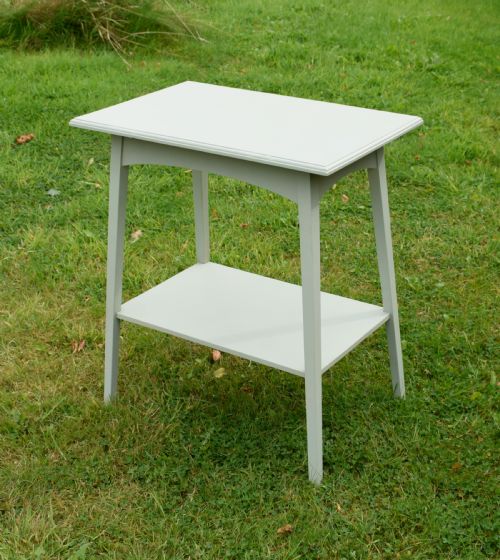OAK ARTS CRAFTS SIDE TABLE PAINTED - ADDITIONAL PHOTO 5