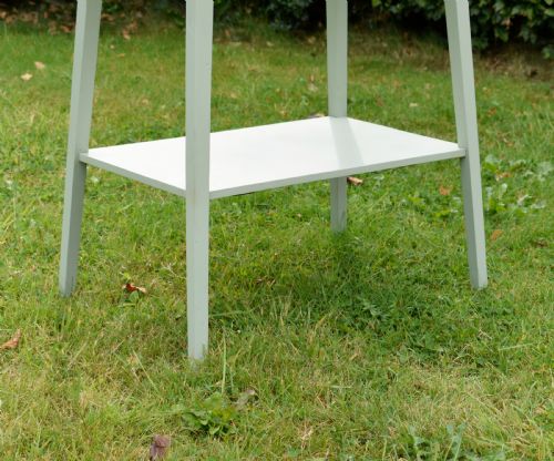 OAK ARTS CRAFTS SIDE TABLE PAINTED - ADDITIONAL PHOTO 11