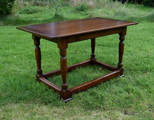 OAK REFECTORY DINING TABLE - ADDITIONAL PHOTO 2