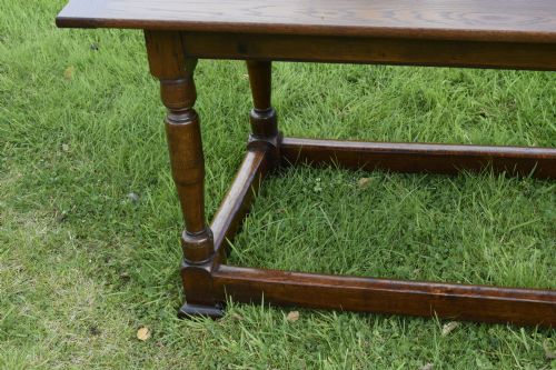 OAK REFECTORY DINING TABLE - ADDITIONAL PHOTO 5