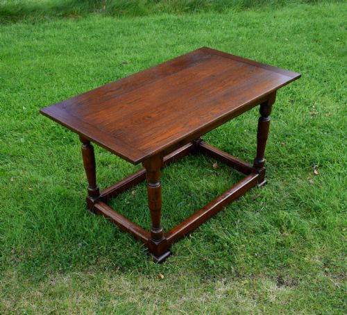 OAK REFECTORY DINING TABLE - ADDITIONAL PHOTO 7