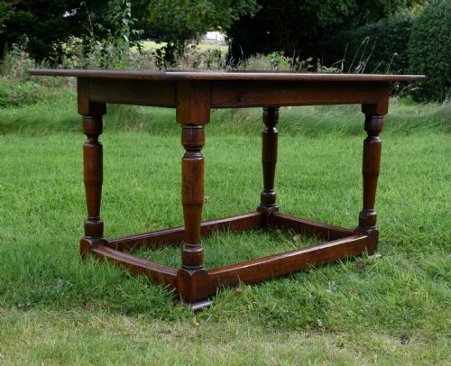 OAK REFECTORY DINING TABLE - ADDITIONAL PHOTO 8