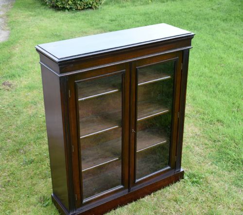 EDWARDIAN OAK GLAZED BOOKCASE - ADDITIONAL PHOTO 5