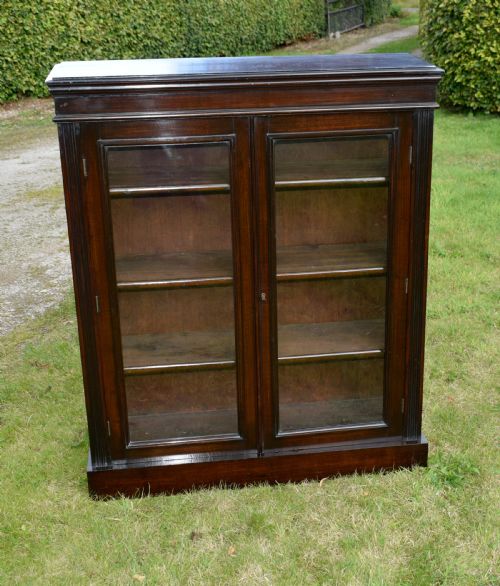 EDWARDIAN OAK GLAZED BOOKCASE - ADDITIONAL PHOTO 8