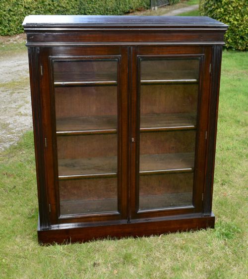 EDWARDIAN OAK GLAZED BOOKCASE - ADDITIONAL PHOTO 10