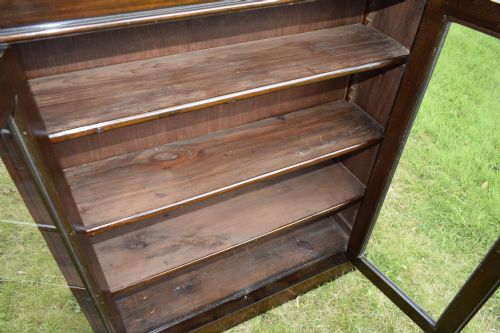 EDWARDIAN OAK GLAZED BOOKCASE - ADDITIONAL PHOTO 11