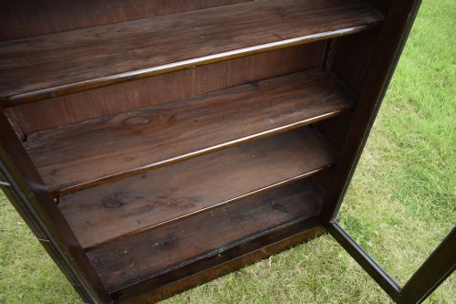 EDWARDIAN OAK GLAZED BOOKCASE - ADDITIONAL PHOTO 12