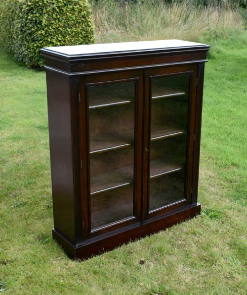 EDWARDIAN OAK GLAZED BOOKCASE - ADDITIONAL PHOTO 14