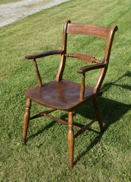 kitchen elm beech armchair - CATEGORY: ANTIQUE CHAIRS - DATED 19TH CENTURY