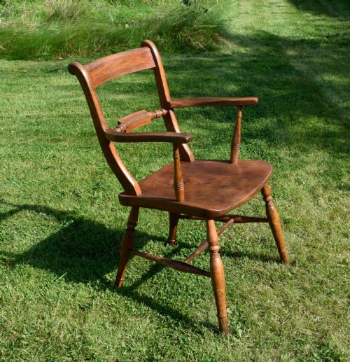 KITCHEN ELM BEECH ARMCHAIR - ADDITIONAL PHOTO 1