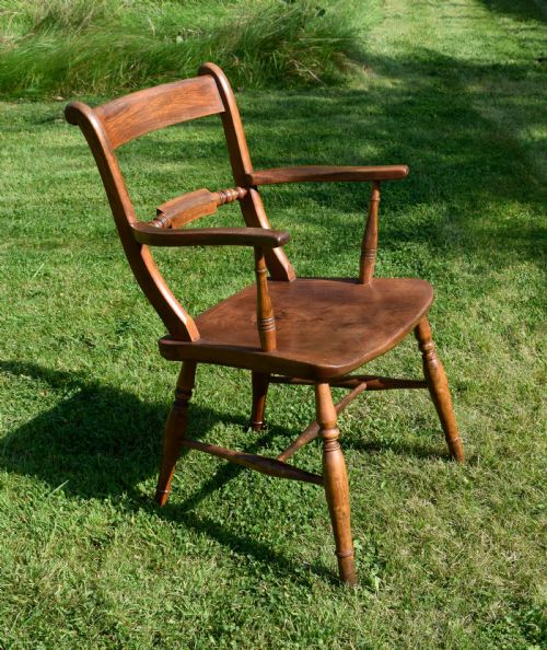 KITCHEN ELM BEECH ARMCHAIR - ADDITIONAL PHOTO 3