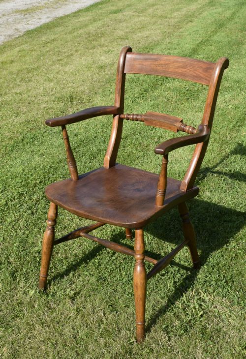 KITCHEN ELM BEECH ARMCHAIR - ADDITIONAL PHOTO 4