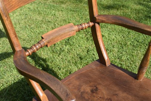 KITCHEN ELM BEECH ARMCHAIR - ADDITIONAL PHOTO 6