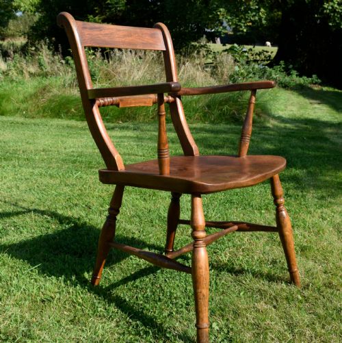 KITCHEN ELM BEECH ARMCHAIR - ADDITIONAL PHOTO 8