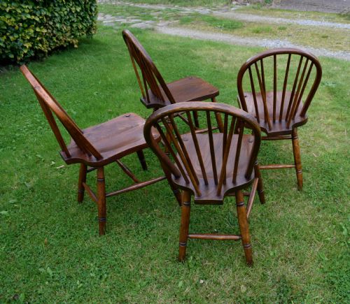 SET OF 4 WINDSOR KITCHEN DINING CHAIRS - ADDITIONAL PHOTO 5