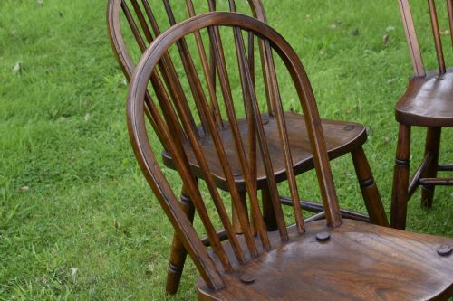 SET OF 4 WINDSOR KITCHEN DINING CHAIRS - ADDITIONAL PHOTO 8