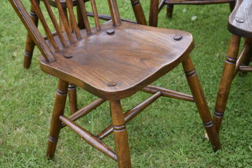 SET OF 4 WINDSOR KITCHEN DINING CHAIRS - ADDITIONAL PHOTO 10