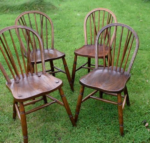 SET OF 4 WINDSOR KITCHEN DINING CHAIRS - ADDITIONAL PHOTO 12