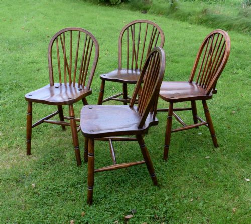 SET OF 4 WINDSOR KITCHEN DINING CHAIRS - ADDITIONAL PHOTO 13